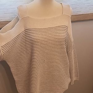 Cold shoulder sweater